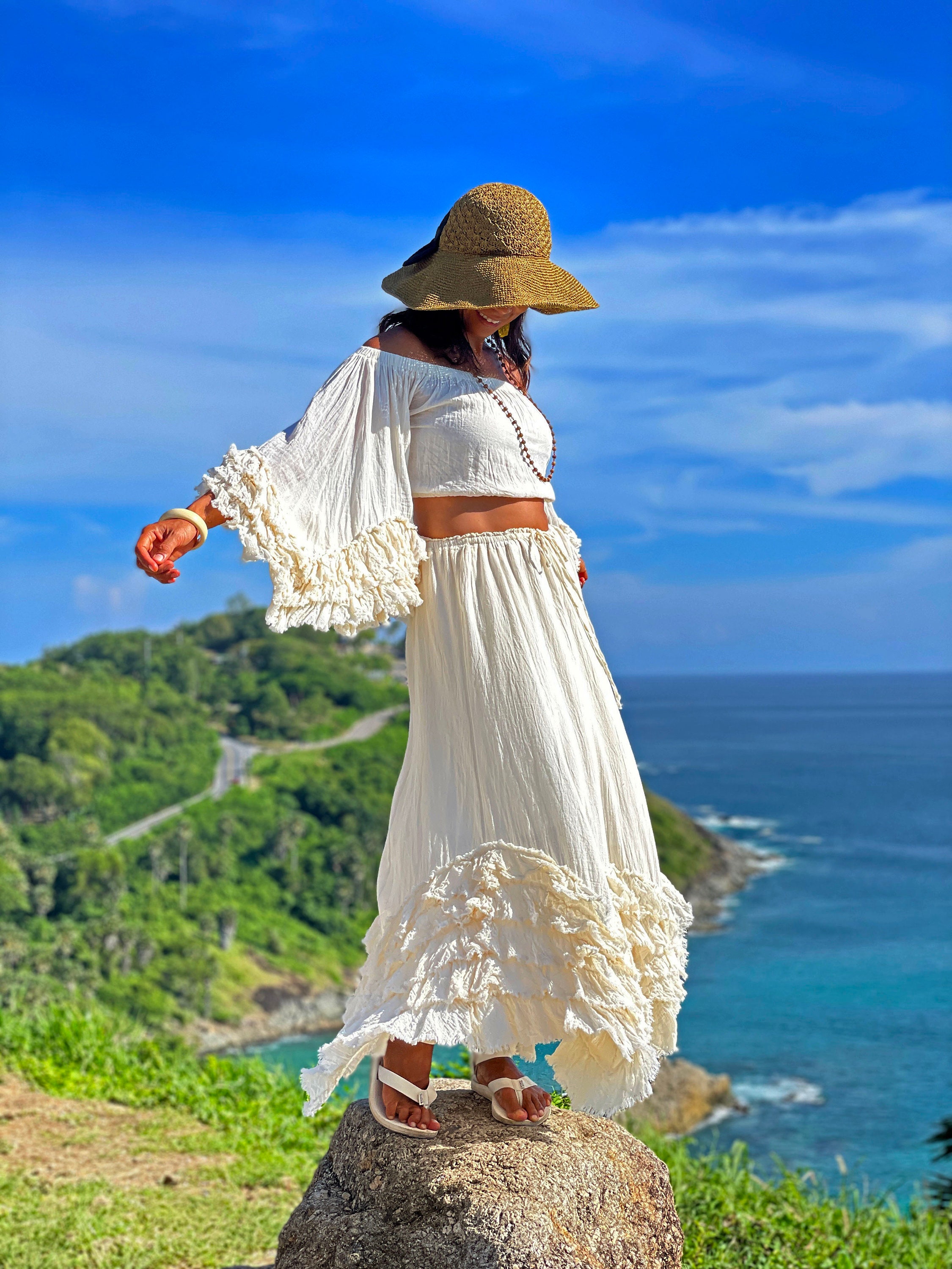 Casual Floral Wrap Strapless Pecho Estampado Playa Bohemia Mujer Vestido  Verano Mujer Casual Mujer