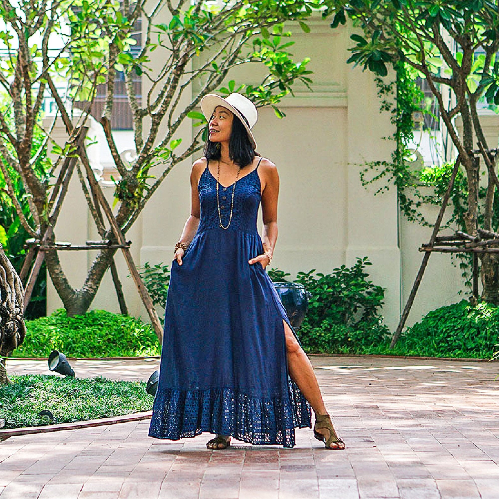Navy cotton dress 2025