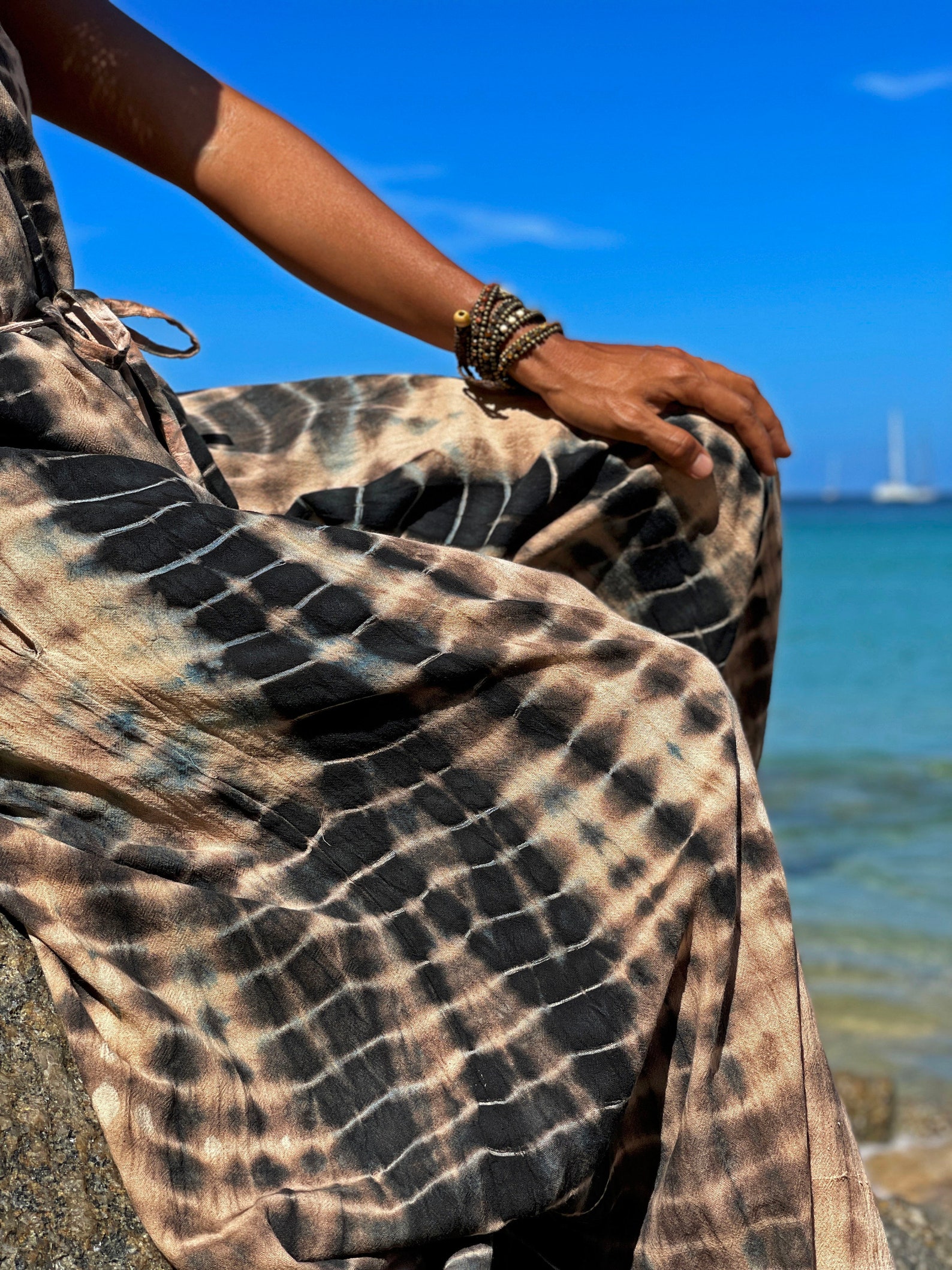 Beach Tie Dye Jumpsuit Dress for Summer Beach Tie Dye Etsy