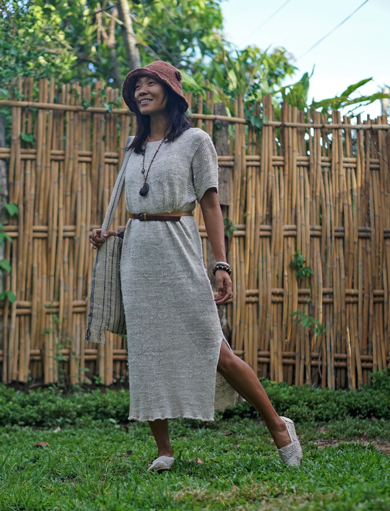 Hemp Dress Crochet Dress Long Knitted Dress Organic Etsy