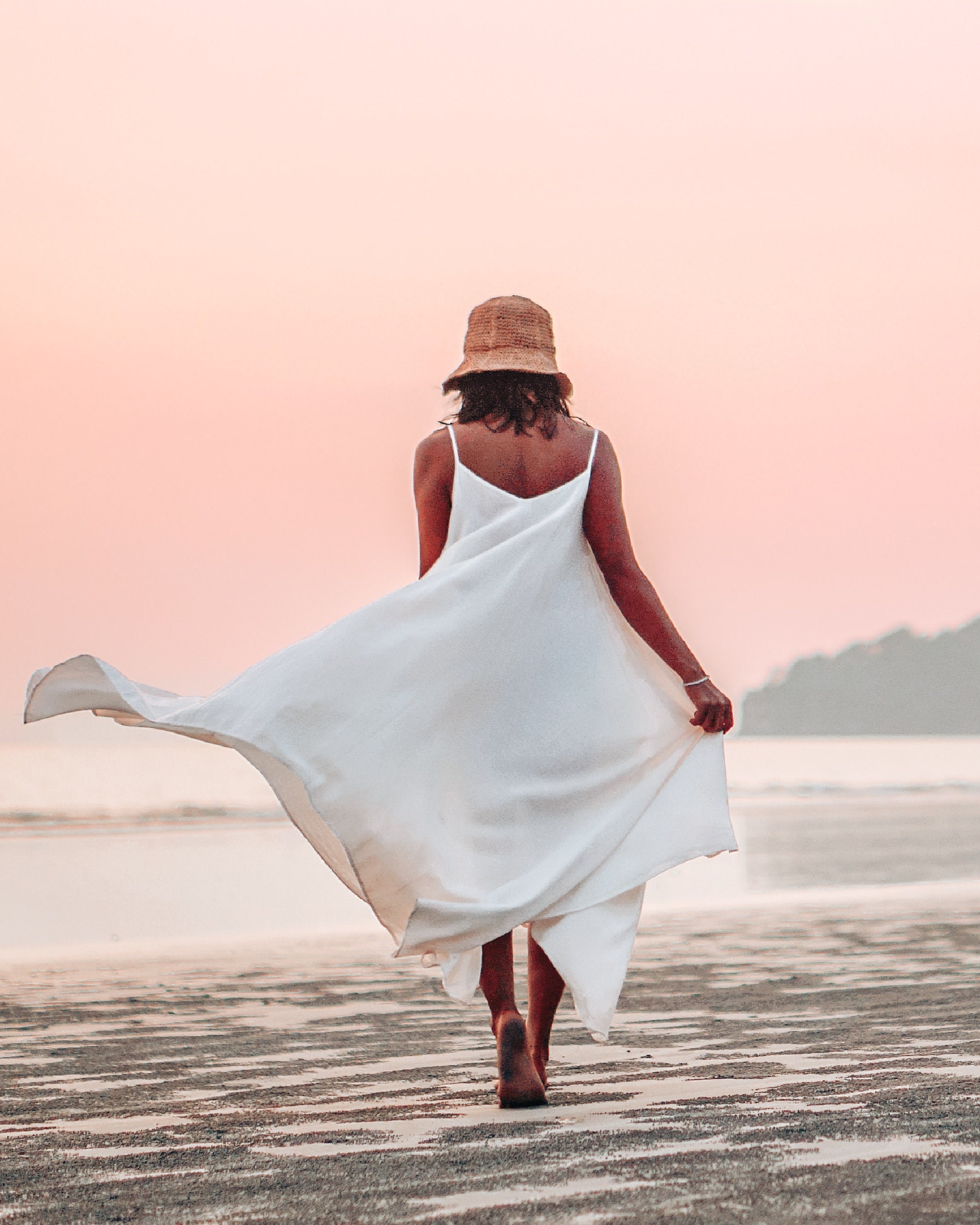 beach white dress