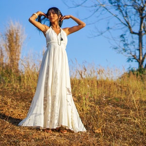 Robe de Mariée, Robe de Mariée Boho, Robe de Mariée Bohème, Elégante Robe Boho, Robe de Mariage, Robe de Mariée en Coton Robe Boheme mariage