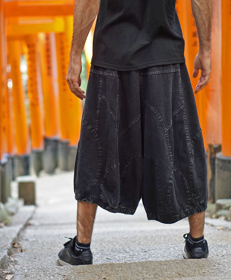 black baggy pants with chains