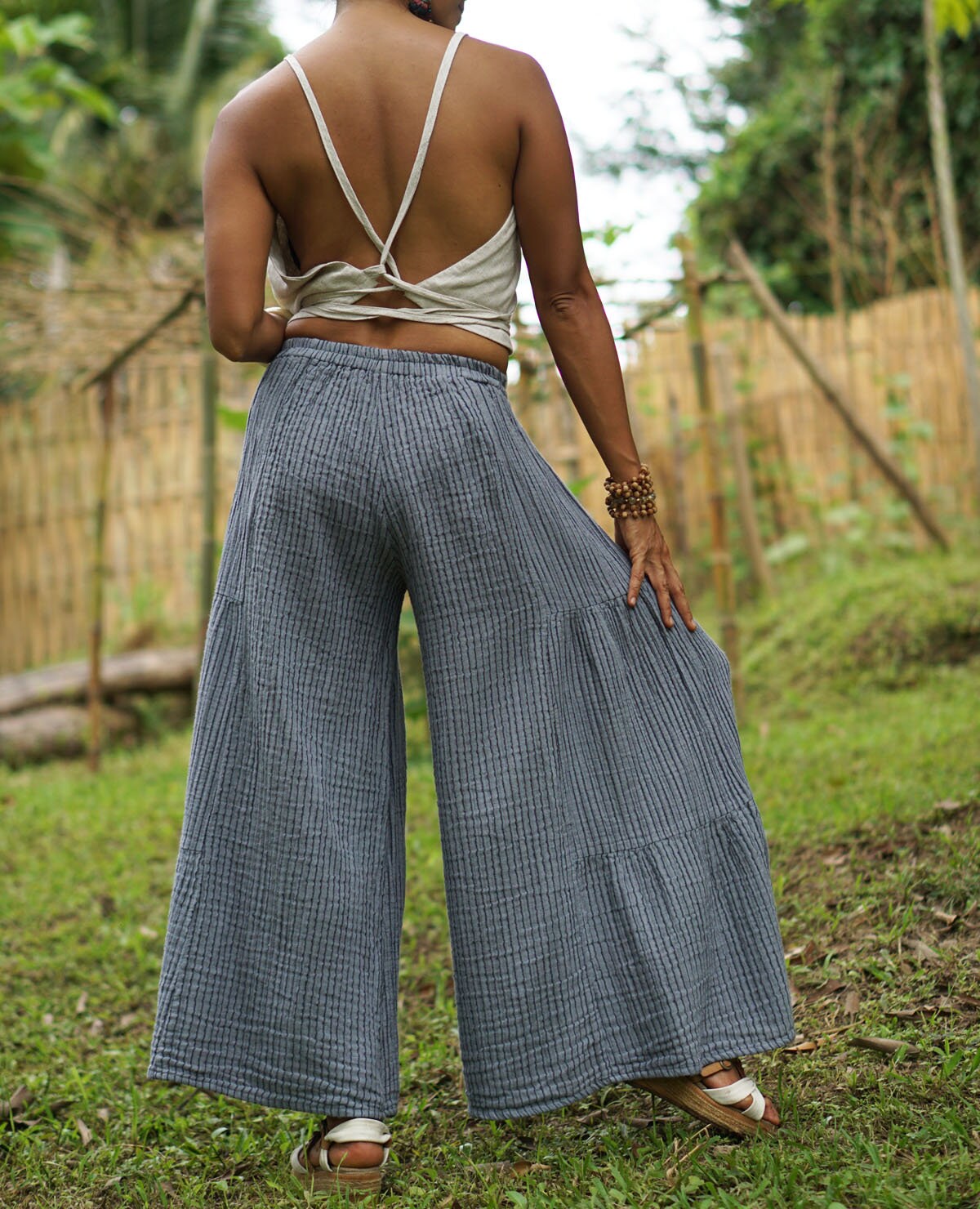 Loose Fit Striped Wide Leg Pants for Women Loose Wide Summer - Etsy
