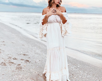 Gonna Lunga Floreale Lyrur: Comfort E Stile Boho Con Tasche E Vita Alta