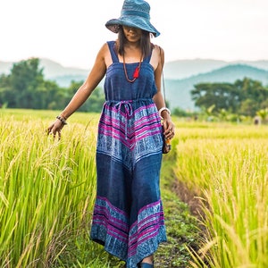 Hemp Clothing, Vintage Jumpsuit, Hemp Jumpsuit, Hmong Clothing, Vintage Clothing, Sustainable Clothing, Hemp Dress, Hmong Dress, Jumpsuit