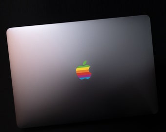 Retro Apple Logo Sticker, MacBook Pro Logo MacBook Air Sticker MacBook Vinyl Apple logo Sticker Apple  Accessories