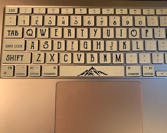 Hills Stickers Laptop keyboard Cover Vinyl MacBook keyboard Decal Air Skin kits MacBook Pro 15 Skin Decals Mac Air 13 2018