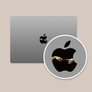Mystical Touch  MacBook Logo Sticker,Classic Artwork, 3M Material,Durable, Easy Installation