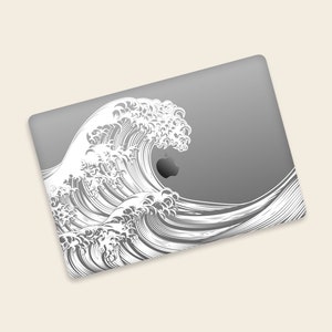 Great Wave off Kanagaw MacBook Pro decal MacBook Air 13 Skin MacBook Retina Clear Sticker MacBook Pro 16 Stickers MacBook Pro 15 Skin