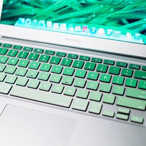 Green keyboard Stickers Laptop keyboard Cover MacBook keyboard Decal Vinyl MacBook kits MacBook Pro 16 Skin MacBook touch bar cover