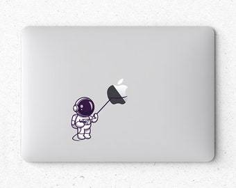 Sticker transparent astronaute pour MacBook Air 13 Sticker MacBook Retina 13 Sticker Mac Sticker MacBook Pro 15 Skin transparent pour ordinateur portable