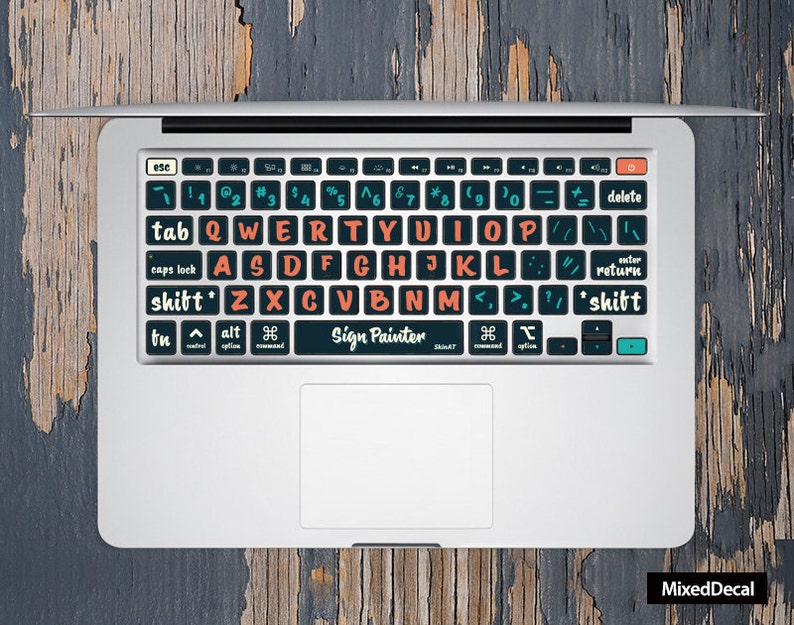 Macbook Pro Decal Air Sticker Laptop Decal Character Macbook Etsy