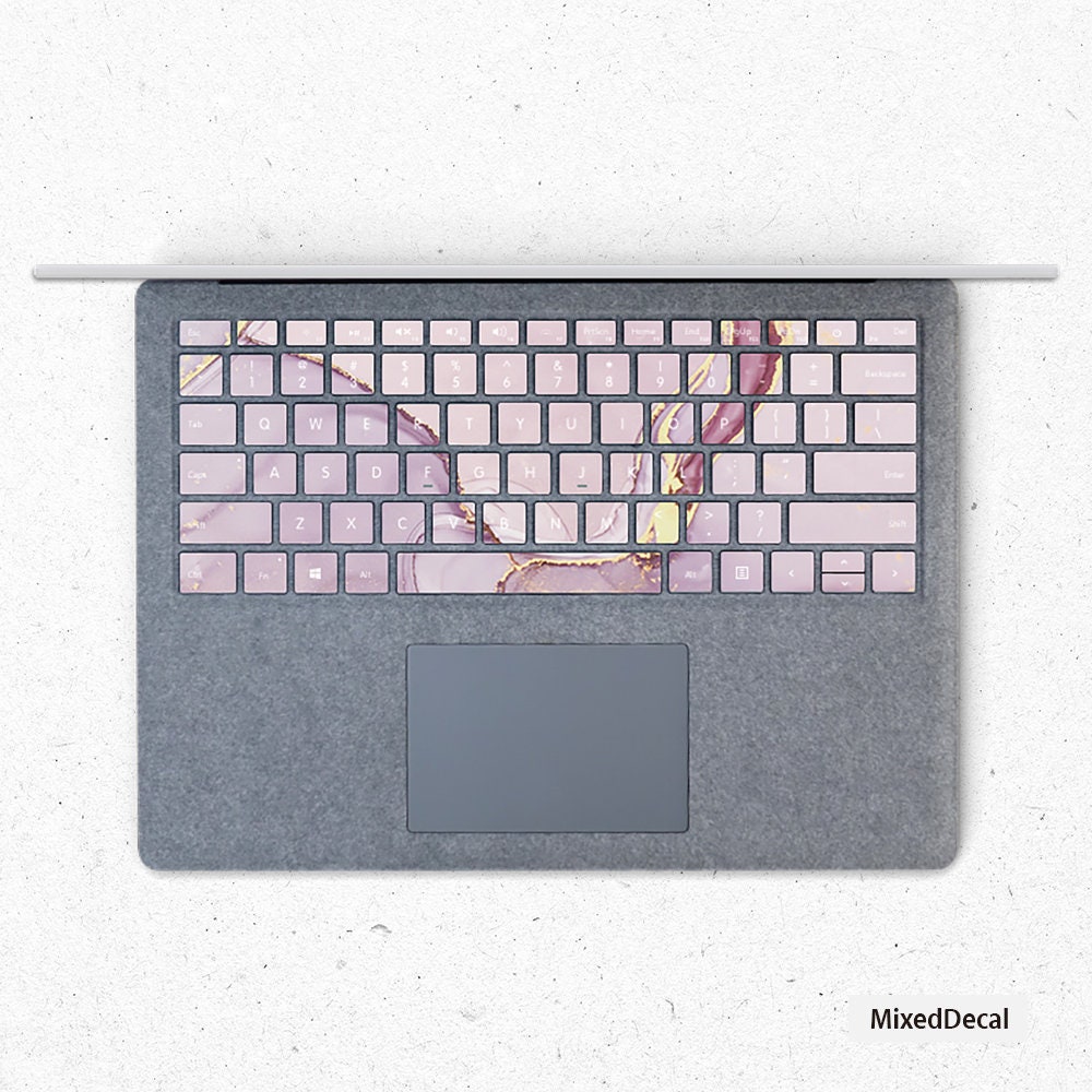 Surfacebook 3 Keyboard Stickers Individual Keys Decal Pink Etsy Australia