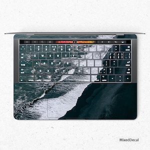 Black Beach Keyboard MacBook Pro Touch 16 Skin MacBook Air Cover MacBook Retina 12 Protective Vinyl skin Anti Scratch Laptop Cover