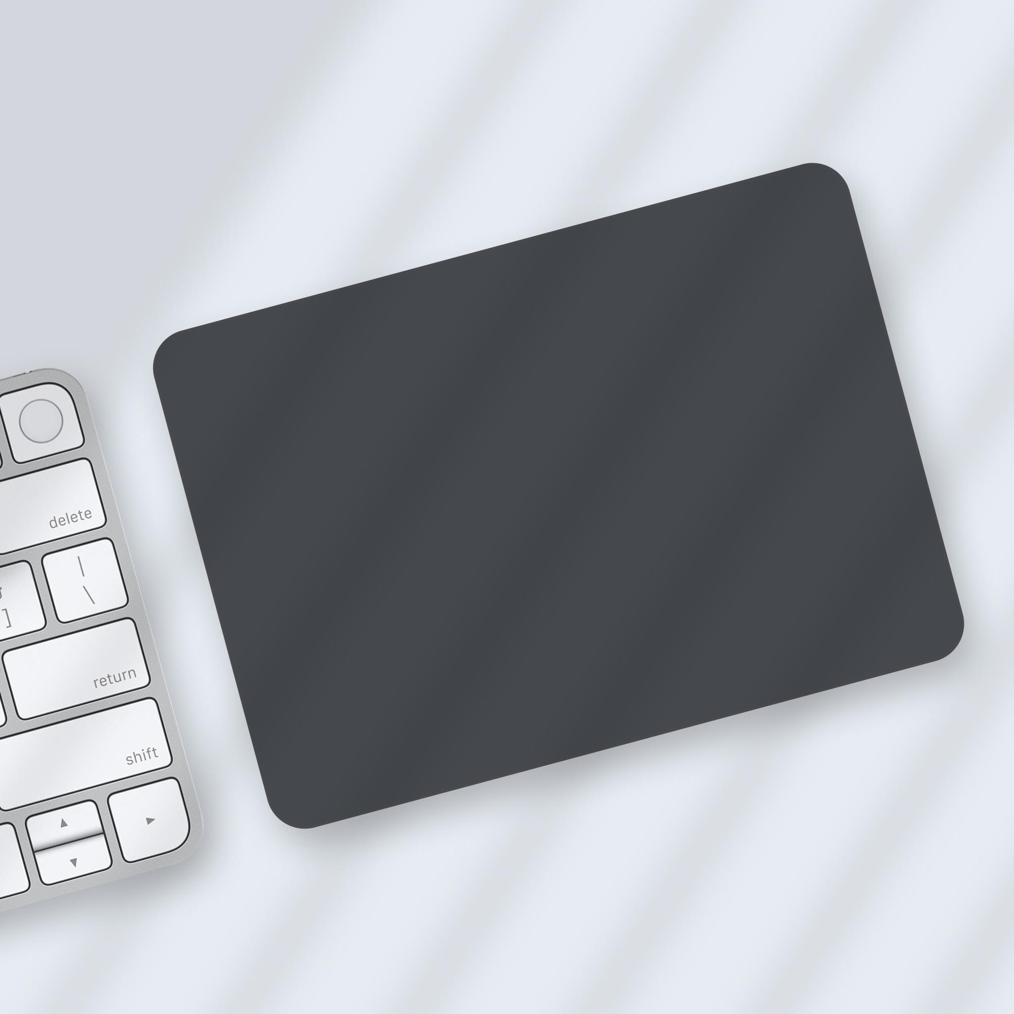 チャコールグレーのApple Magic Trackpadスキン | スレートグレーの