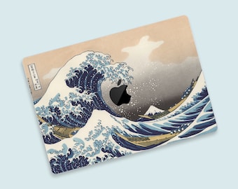 カナガウ沖浪裏ラップトップステッカー MacBook Pro デカール Mac Air ステッカー ラップトップ Pro Retina キット スキン MacBook Pro Air スキン MacBook Pro 15