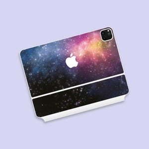 Galaxy Nebula iPad Pro Magic Keyboard Skin | Colorful Space Theme iPad Air Magic Keyboard Decal | Stellar Night Sky iPad Magic Keyboard Wrap