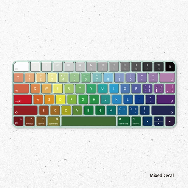 Magic Keyboard mit Touch ID Model A2449 Vinyl Stickers-Drahtlose Tastatur-Modell A2450 -BlueTooth Keyboard-Apple Produkt Zubehör