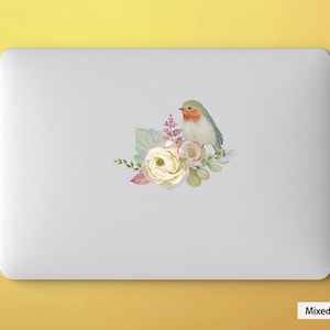 MacBook Decal Pro sticker Air skin Partial  Birds Decor kit Skin surface  (Choose different version)