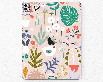 New iPad Pro 12.9 Back sticker Garden Style iPad Mini decal Cover Skin New iPad 9.7 iPad Back Cover iPad Sticker iPad Decal