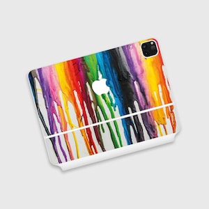 Colorful Drip Magic Keyboard for iPad Pro Skin | Paint Cascade Skin for Magic Keyboard for iPad | Colorful Drip iPad Magic Keyboard Skin