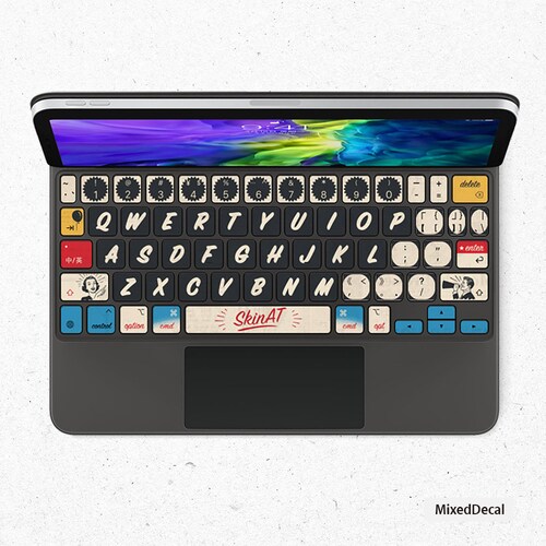 Ipad Magic Keyboard Keys Skin Ipad Pro 12.9 Ipad Pro 11 Ice Etsy