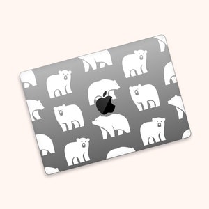 Bears Laptop Skin MacBook Air 13 Skin MacBook Pro decal MacBook Pro 14 Clear Sticker minimalist style MacBook Pro 16 Skin