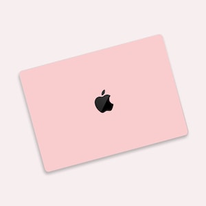 Kersenbloesemroze MacBook-beschermhoes | Babyroze MacBook Air-sticker | Zachte pastelkleurige MacBook Pro-cover | Kleurverandering MacBook-omslagdoek