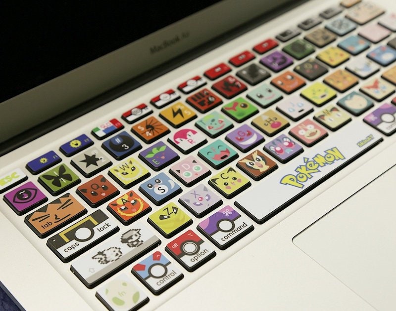 Pokemon keyboard  Stickers  Laptop  keyboard  Cover Vinyl 