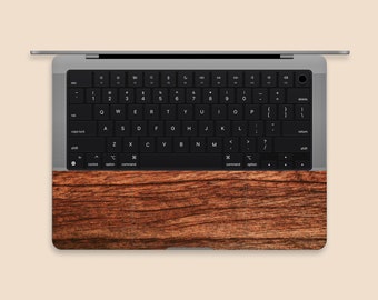 Rustic Wood MacBook Palmrest Skin | Vintage Grain MacBook Air Decal | Classic Wooden Feel MacBook Wrist Rest 3M Skin | MacBook Accessory