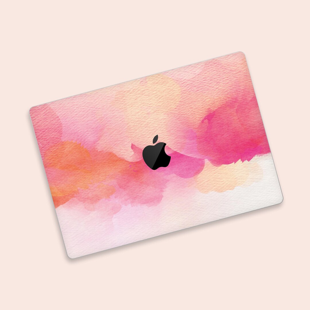 Soft Pink Watercolor Art MacBook Air,pro Skin | Artistic Feel MacBook ...