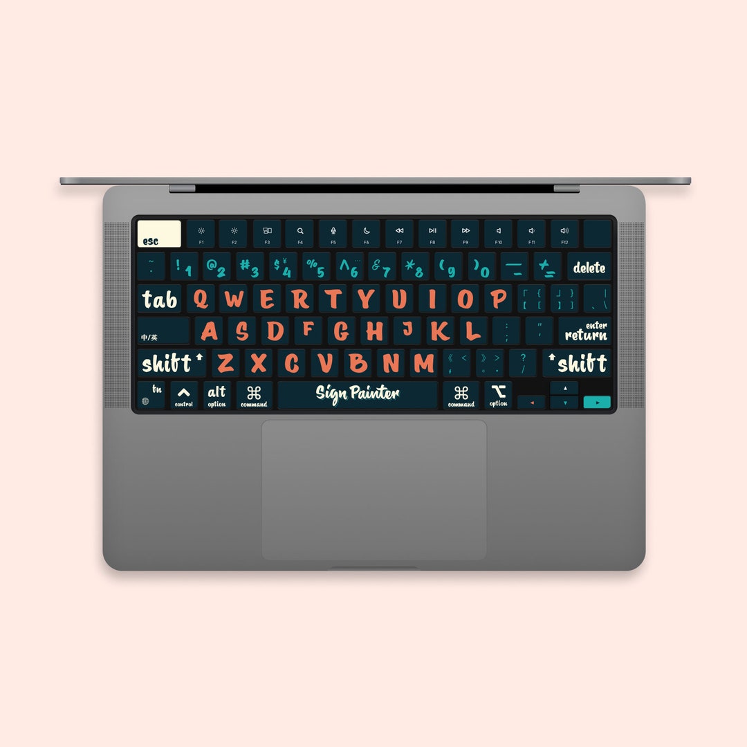 MacBook Pro Decal Air Sticker Laptop Decal Character MacBook Keyboard ...