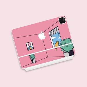 Waiting Vinyl Skin Decal for Apple Magic Keyboard iPad Pro 12.9&quot; iPad Pro 11 2020 Top and Bottom Skin