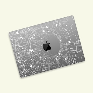 ワームホール ラップトップスキン MacBook Air 13 キット スキン MacBook Pro デカール MacBook Retina Touch Bar ラップトップステッカー MacBook Pro 15 スキン ラップトップデカール