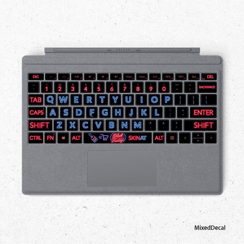 Surfacebook 2 Keyboard Stickers Individual Keys Decal Bar Etsy