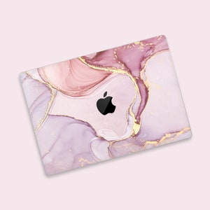 Pink Purple Marble MacBook Skin | Luxury Marble Apple MacBook Air Decal | Chic Style MacBook Protective Skin | Lavender Marble MacBook Skin