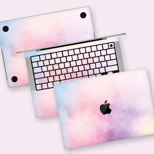 Cotton Candy Cloud MacBook Air Skin, Soft Pastel MacBook Pro Decal, Dreamy Laptop Wrap