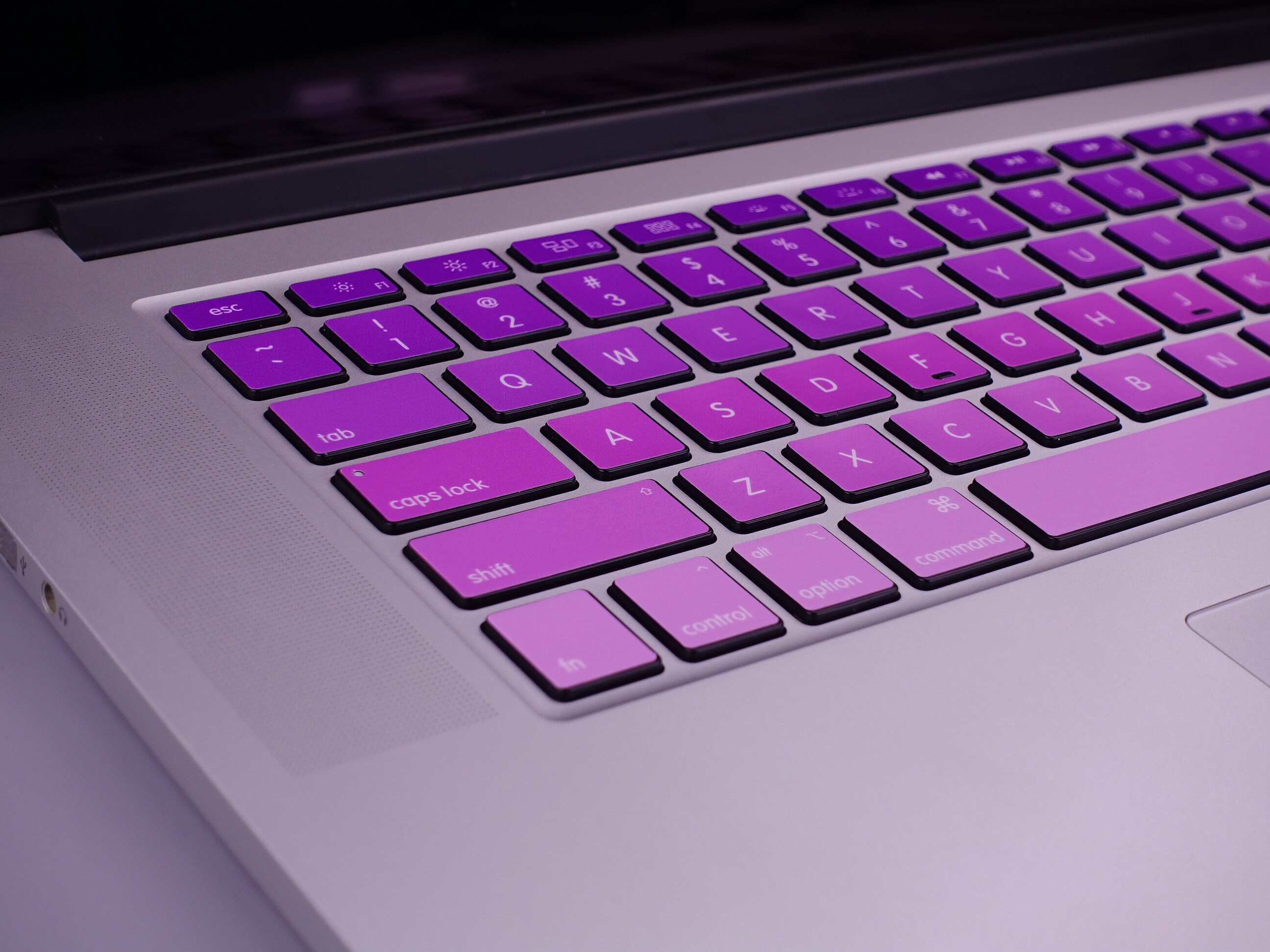 Changing Purple keyboard Stickers Laptop keyboard Cover Vinyl Etsy