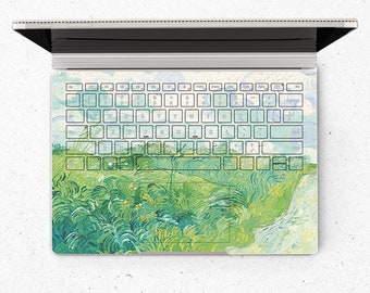 Green wheat field Microsoft SurfaceBook Keyboard Sticker Surface Laptop Full Keyboard Skin US Layout 3M Vinyl Skin