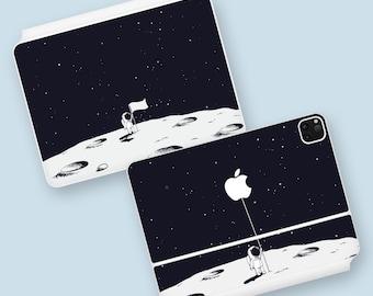 Astronaut Adventure Theme Decal for iPad Pro Magic Keyboard | Space Explorer iPad Pro Magic Keyboard Skin | Cosmic Explorer iPad Pro Wrap