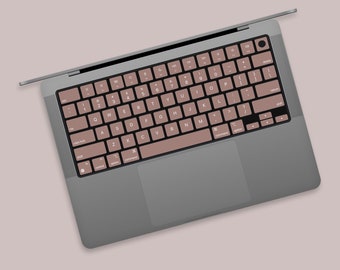 Aged Pink MacBook keyboard Stickers| Keyboard key's individual Stickers| MacBook Air Vinyl Key’s Skin| MacBook M1 Chip Accessories