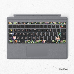 Surface Pro 7 skin SurfaceBook 2 Keyboard Stickers individual keys Decal Young Time Protector Surface Pro Cover Microsoft Laptop Tablet Skin