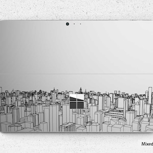 Capa transparente para Surface Pro X Surface Pro 7 Microsoft Surface Pro 6 City View Lookout Decal Surface Pro 4 adesivo Capa traseira para laptop