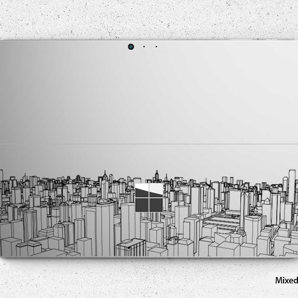 Clear Surface Pro X Surface pro 7 skin  Microsoft Surface Pro 6 City View Lookout  Decal Surface Pro 4 sticker Laptop back cover skin