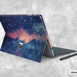 Surface Pro X Surface Pro 7 Skin Novo Surface Pro Adesivo Tablet Nuvem Vermelha Surface Pro 4 Decal Skin (Escolha uma versão diferente) Surface Pro X