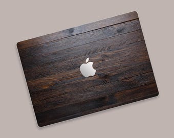 Natural Wood Grain MacBook Skin | Realistic Wood Pattern MacBook Decal | Dark Wood Texture MacBook Wrap | Vintage Aesthetic MacBook Air Skin