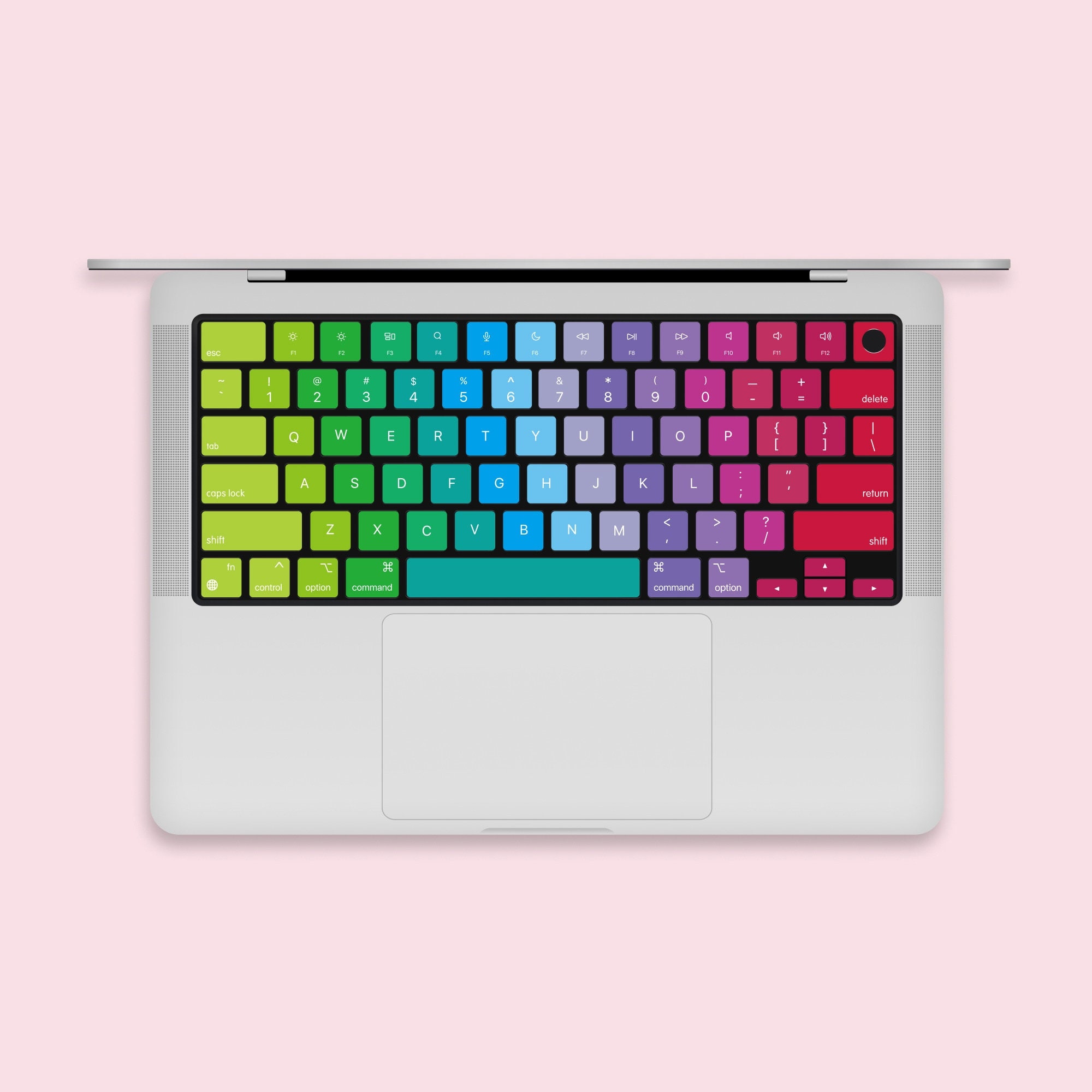 MacBookキーボード用鮮やかなレインボーモザイクキーステッカー