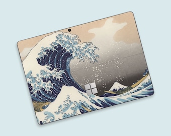 Japanese Ukiyo-e Style Surface Pro Protective Skin | Great Wave off Kanagawa Surface Go Skin | Traditional Japanese Art Surface Pro Wrap