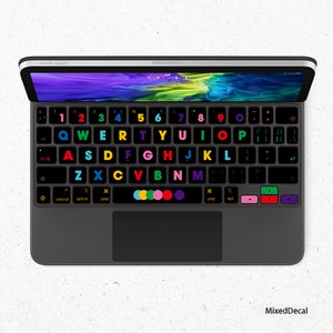 iPad Magic Keyboard Keys Skin iPad Pro 12.9 iPad Pro 11 Black Dots Keys Sticker Individual Stickers
